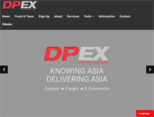 Tablet Screenshot of dpex.com